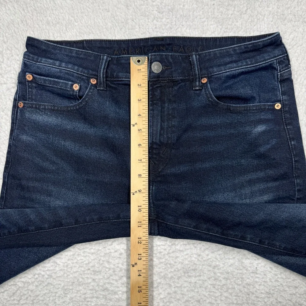 American Eagle Flex Athletic Skinny Jeans Dark Wash Denim Men's Size 34x30